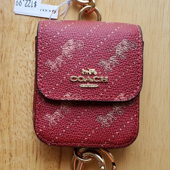COACH Bag Charm With Horse And Carriage Print - Picture 2 of 11